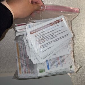 A bag full of level up RN cards